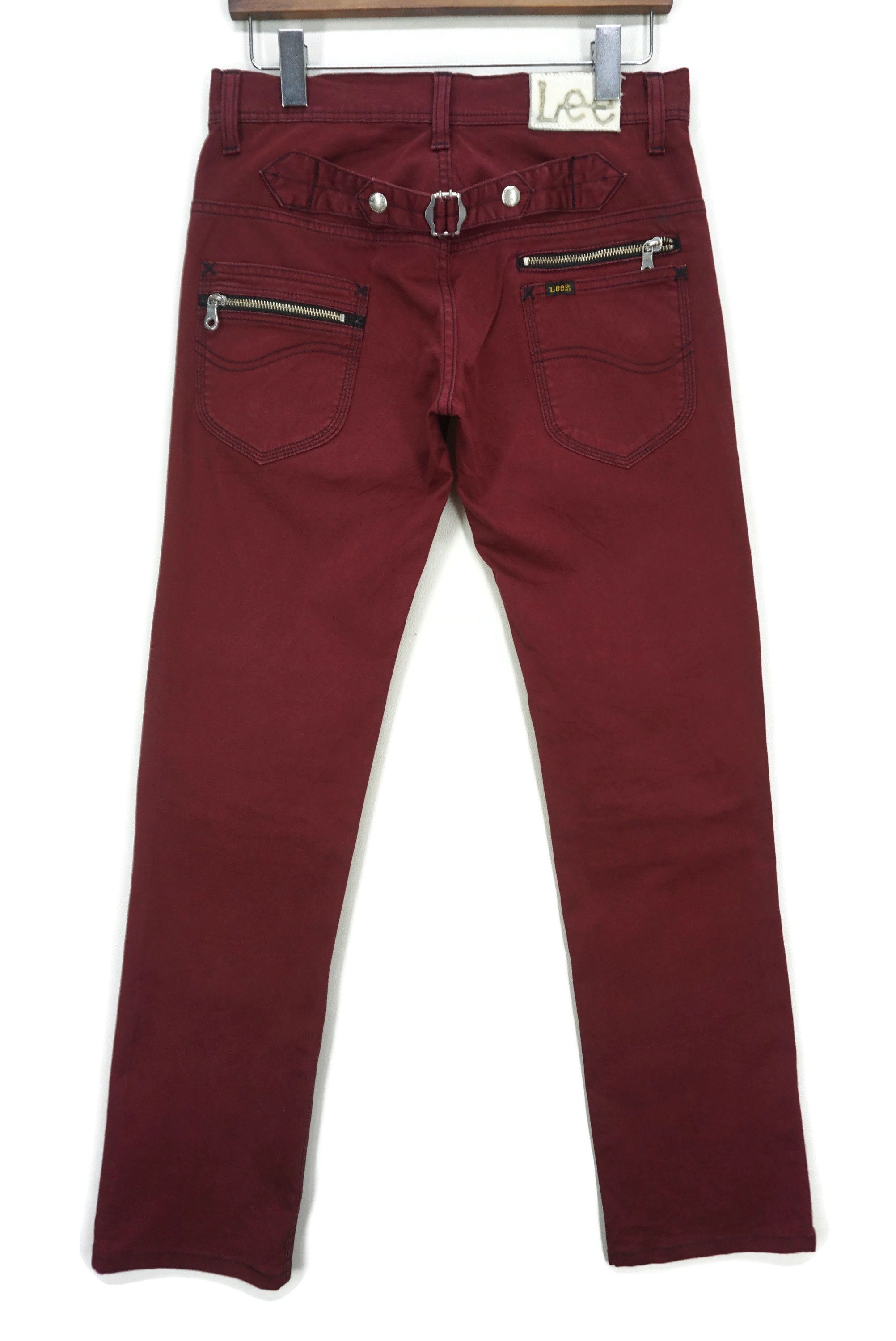 Lee Cowboy Pants fit W30xL31 Low-Rise Multi Zipper Bondage Pants Size US 28 / EU 44 - 2 Thumbnail