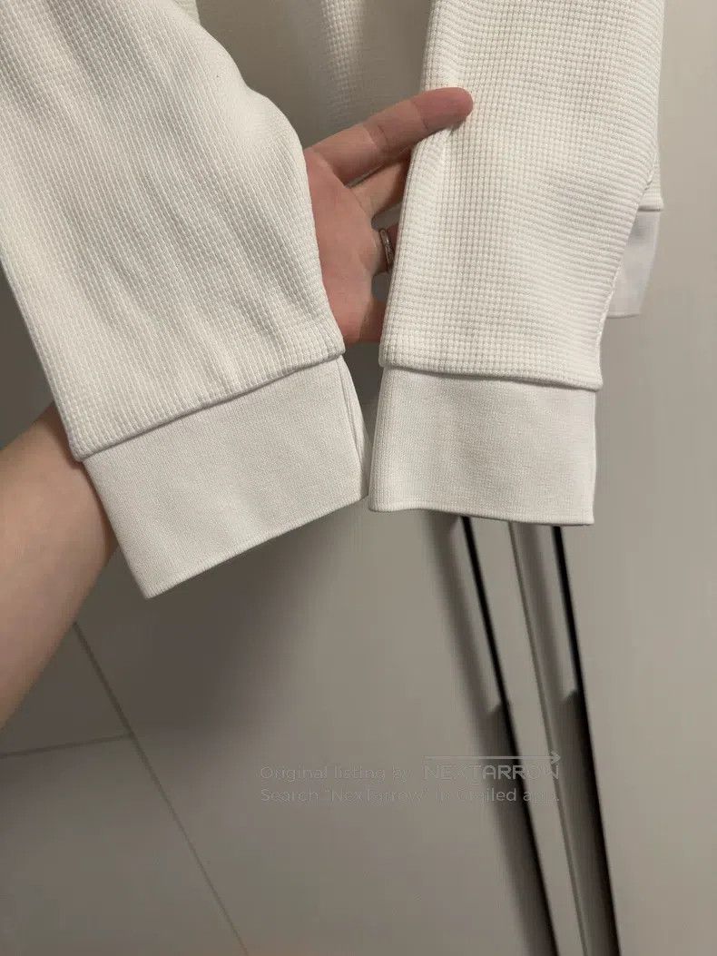 Thom Browne Thom Browne White waffle hoodie Size US L / EU 52-54 / 3 - 6 Thumbnail