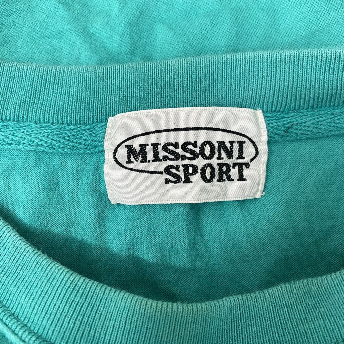 Missoni × Vintage Vintage 90s MISSONI SPORT ITALY Brand Print Short Sleeve Size US M / EU 48-50 / 2 - 4 Thumbnail