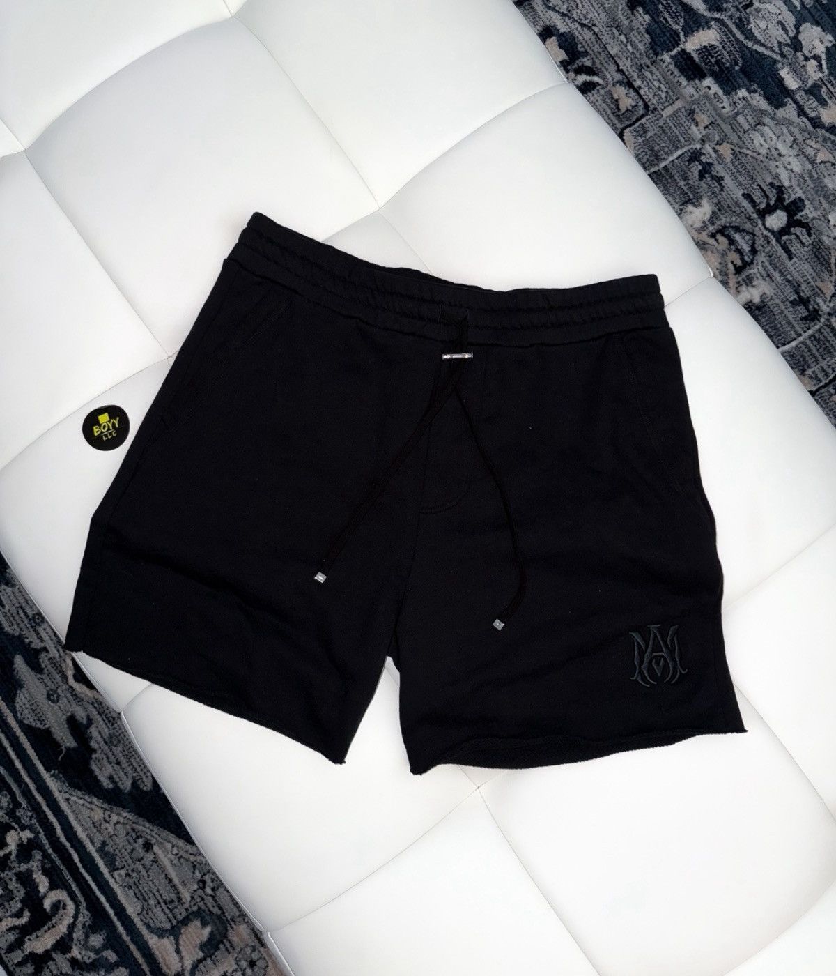 Amiri tripple black MA Patch shorts MEDIUM