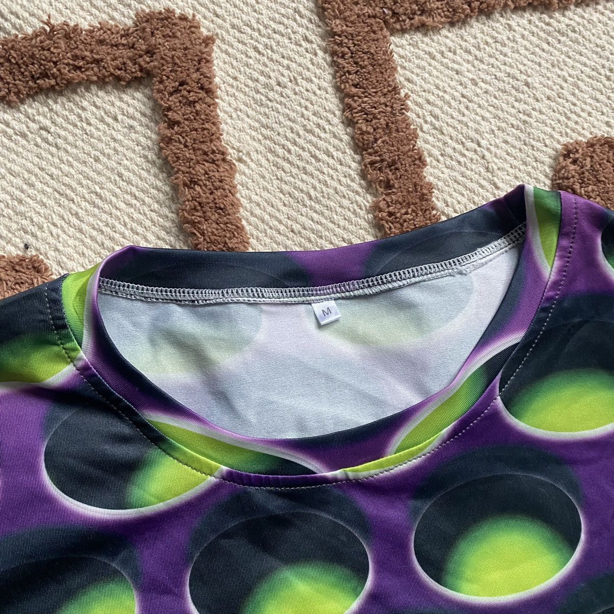 LSDworldpeace AMAZING VISUAL FLAWS GREEN AND PURPLE LSD STYLE T SHIRT Size US L / EU 52-54 / 3 - 3 Thumbnail