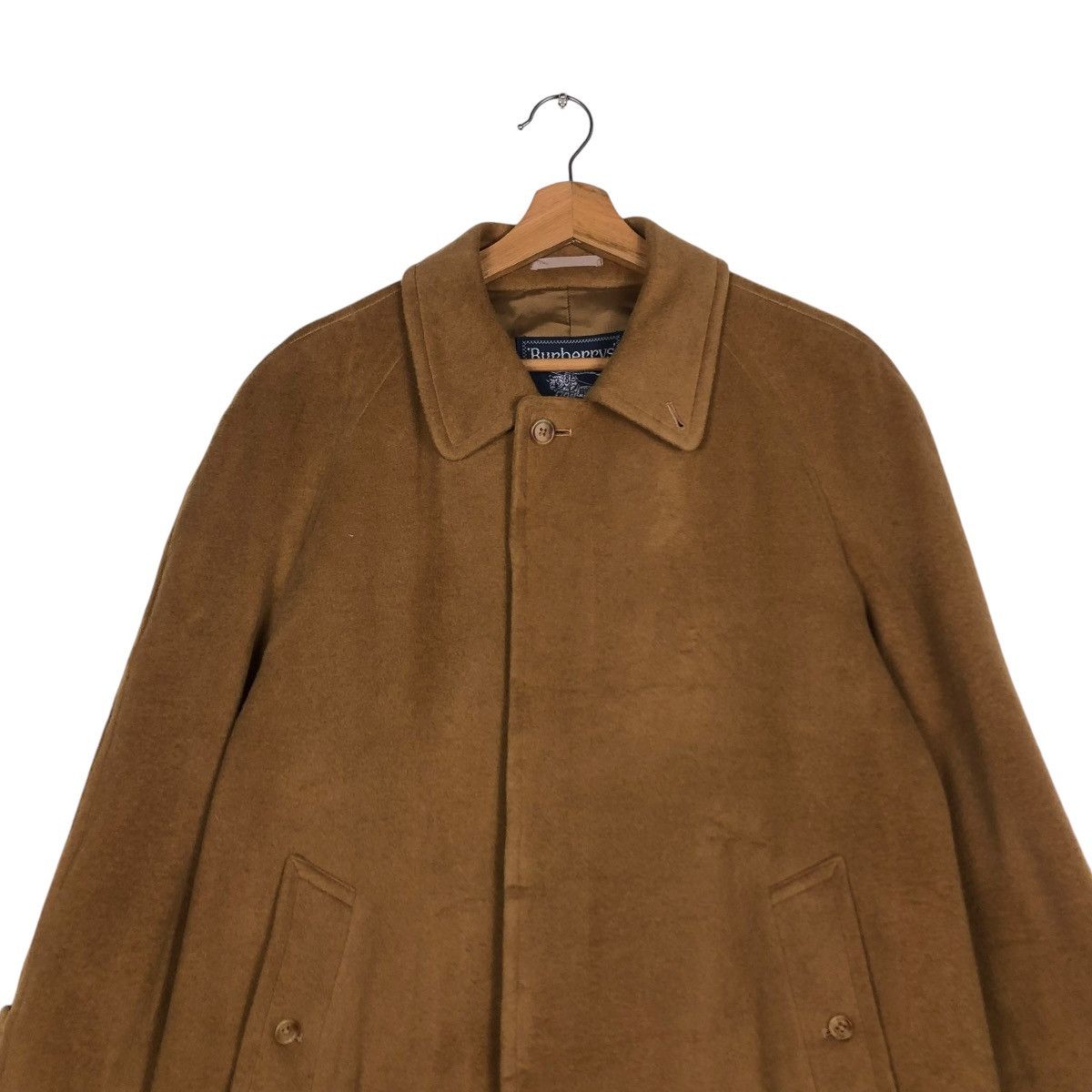 Burberry 🔥VINTAGE FLY WOOL HERRINGBONE LONG JACKET BURBERRYS Size US M / EU 48-50 / 2 - 5 Thumbnail