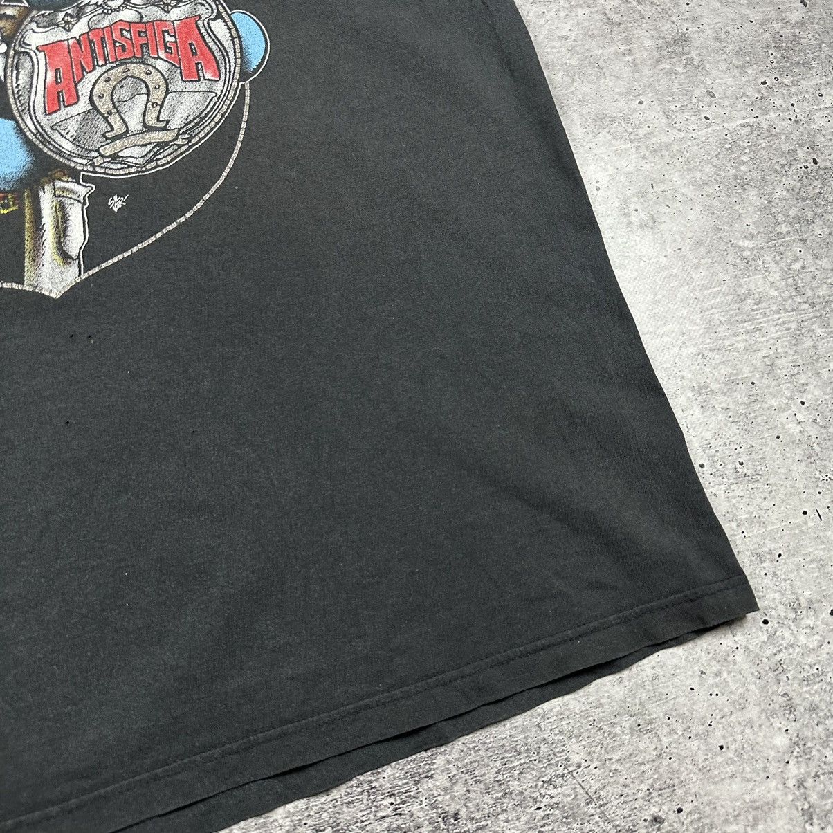 Vintage Vintage 90s Antisfiga T-shirt Black Men’s Size L Size US L / EU 52-54 / 3 - 4 Thumbnail