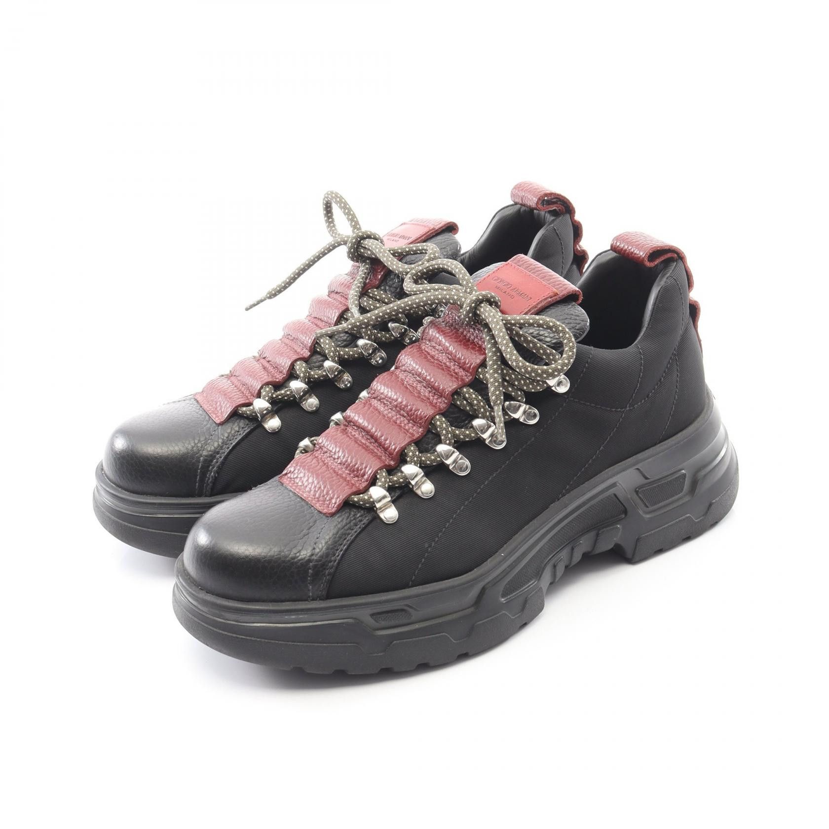 Giorgio Armani Giorgio Armani Giorgio Armani Leather Fabric Sneakers Leather Shoes X2C666 DUTY FREE for USA Size ONE SIZE - 1 Thumbnail