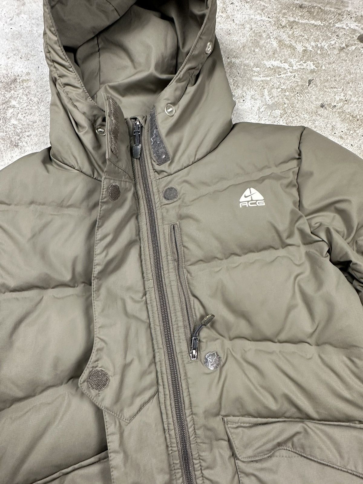 Nike × Nike ACG × Vintage ‼️ Vintage y2k Nike ACG Brown Puffer Jacket Down Rare Size S / US 4 / IT 40 - 6 Thumbnail