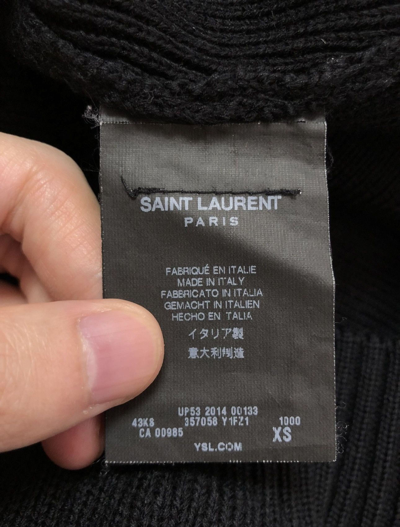 Saint Laurent Paris × Yves Saint Laurent Saint Laurent rivet sweater Size US XS / EU 42 / 0 - 7 Thumbnail