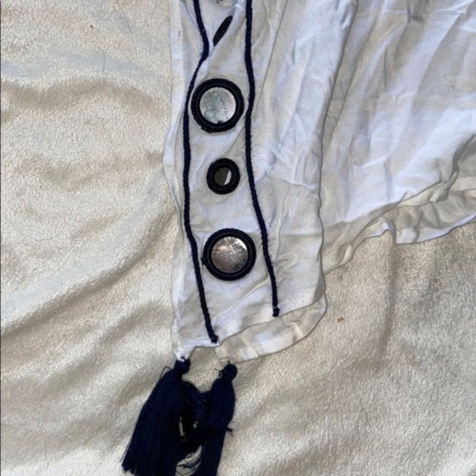 Other Accuracy White Kaftan Bathing Suit Cover-Up | Sz M Size M / US 6-8 / IT 42-44 - 3 Thumbnail