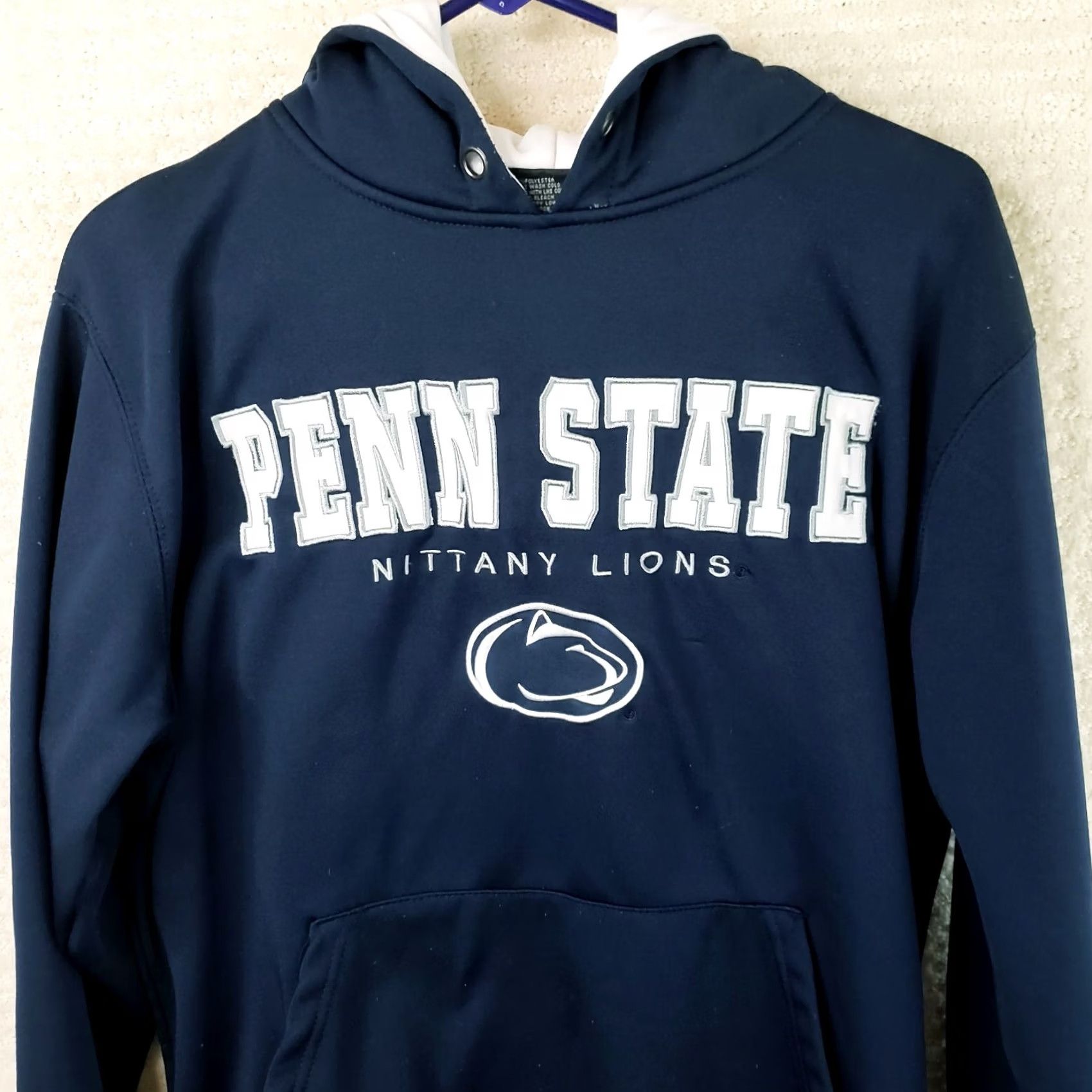 Vintage Colosseum Penn State Nittany Lions Blue and White Hoodie Size M Mens Size US M / EU 48-50 / 2 - 2 Thumbnail