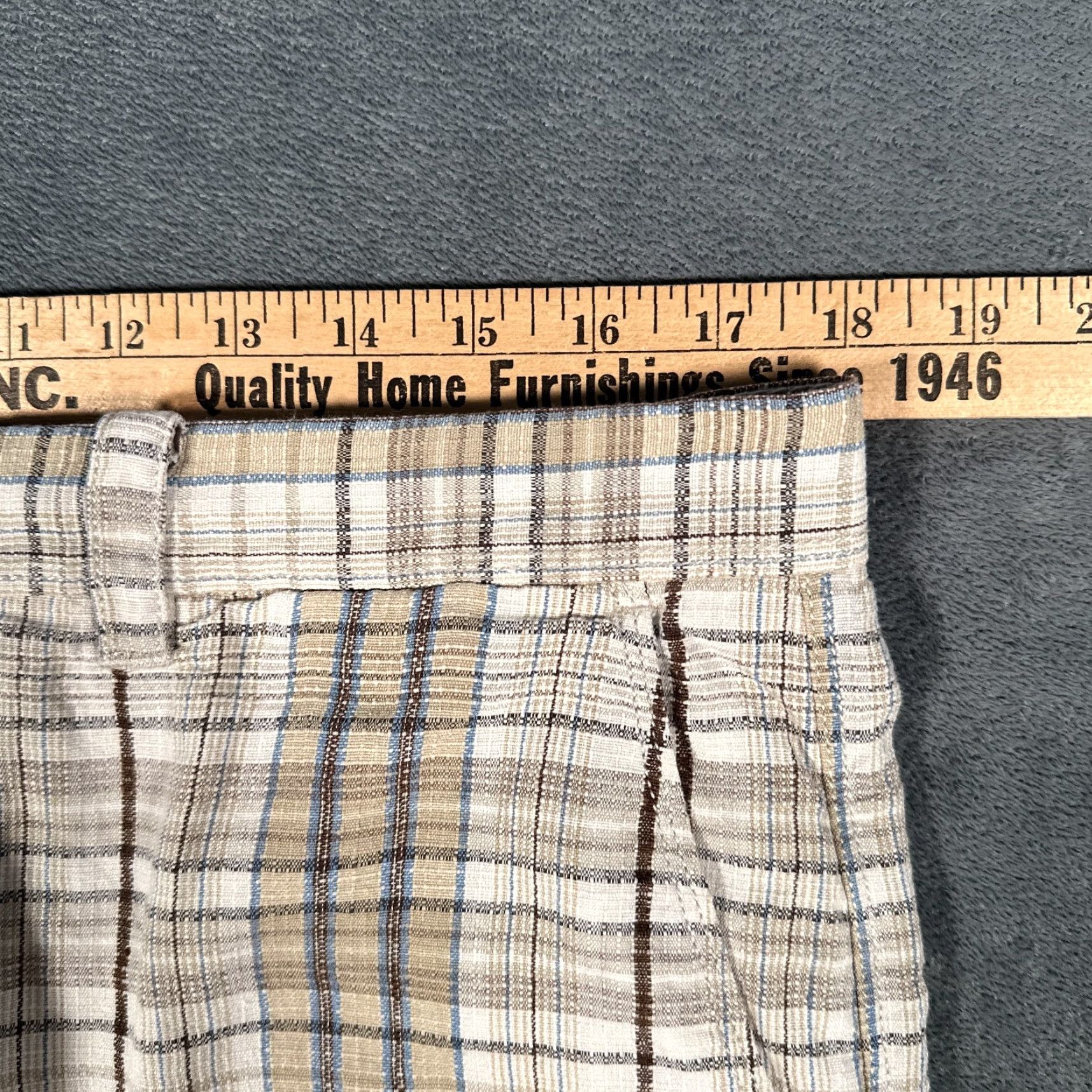 Tommy Bahama VINTAGE Tommy Bahama Shorts Mens 36 Chino Casual Linen Silk Plaid Beach Summer Outdoor Men Size US 36 / EU 52 - 6 Thumbnail