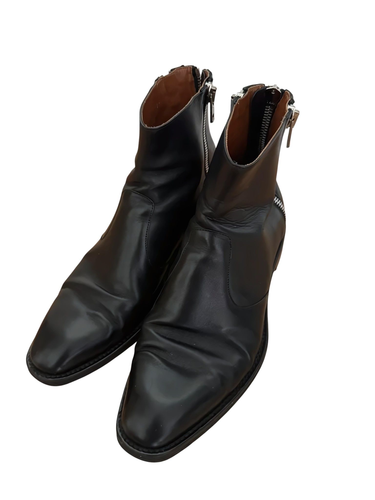 Givenchy 3 ZIP LEATHER BOOTS Size US 8 / EU 41 - 2 Thumbnail