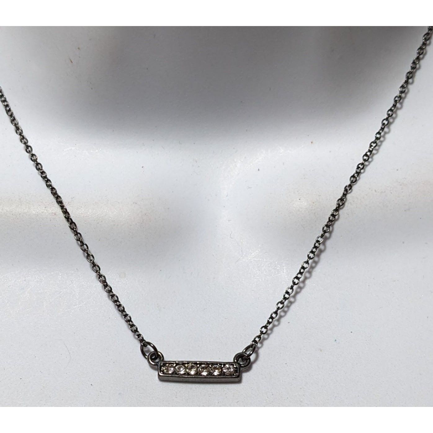 Other Minimalist Rhinestone Bar Pendant Necklace Size ONE SIZE - 5 Thumbnail