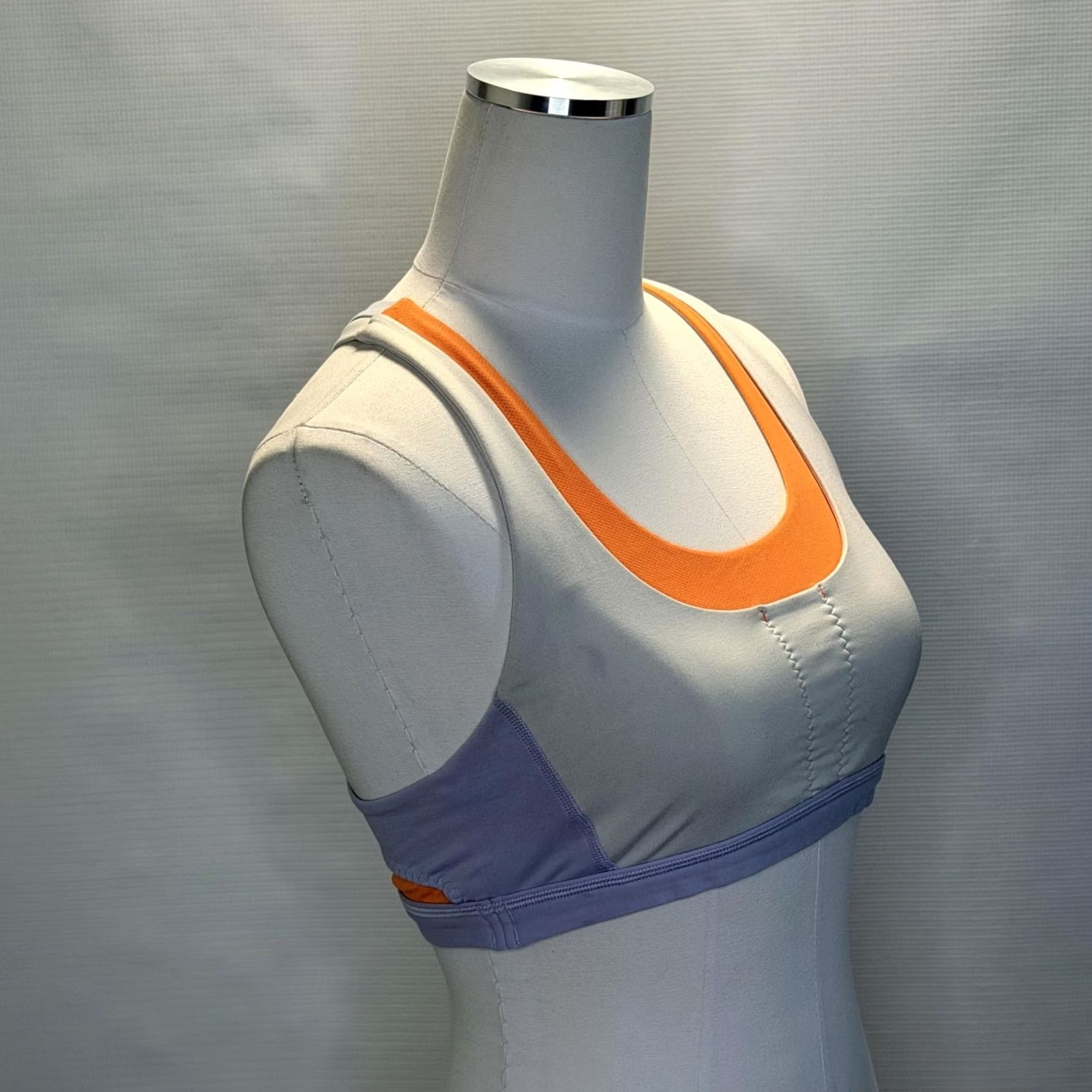 Lululemon Lululemon Sports Bra Womens S Orange Run Stuff Your Bra Crossback Colorblock Size ONE SIZE - 5 Thumbnail