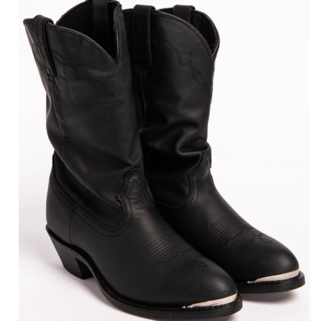 The Unbranded Brand Shyanne Patsy Shy slouch cowgirl black leather boots sz 6.5 Size US 6.5 / IT 36.5 - 1 Thumbnail