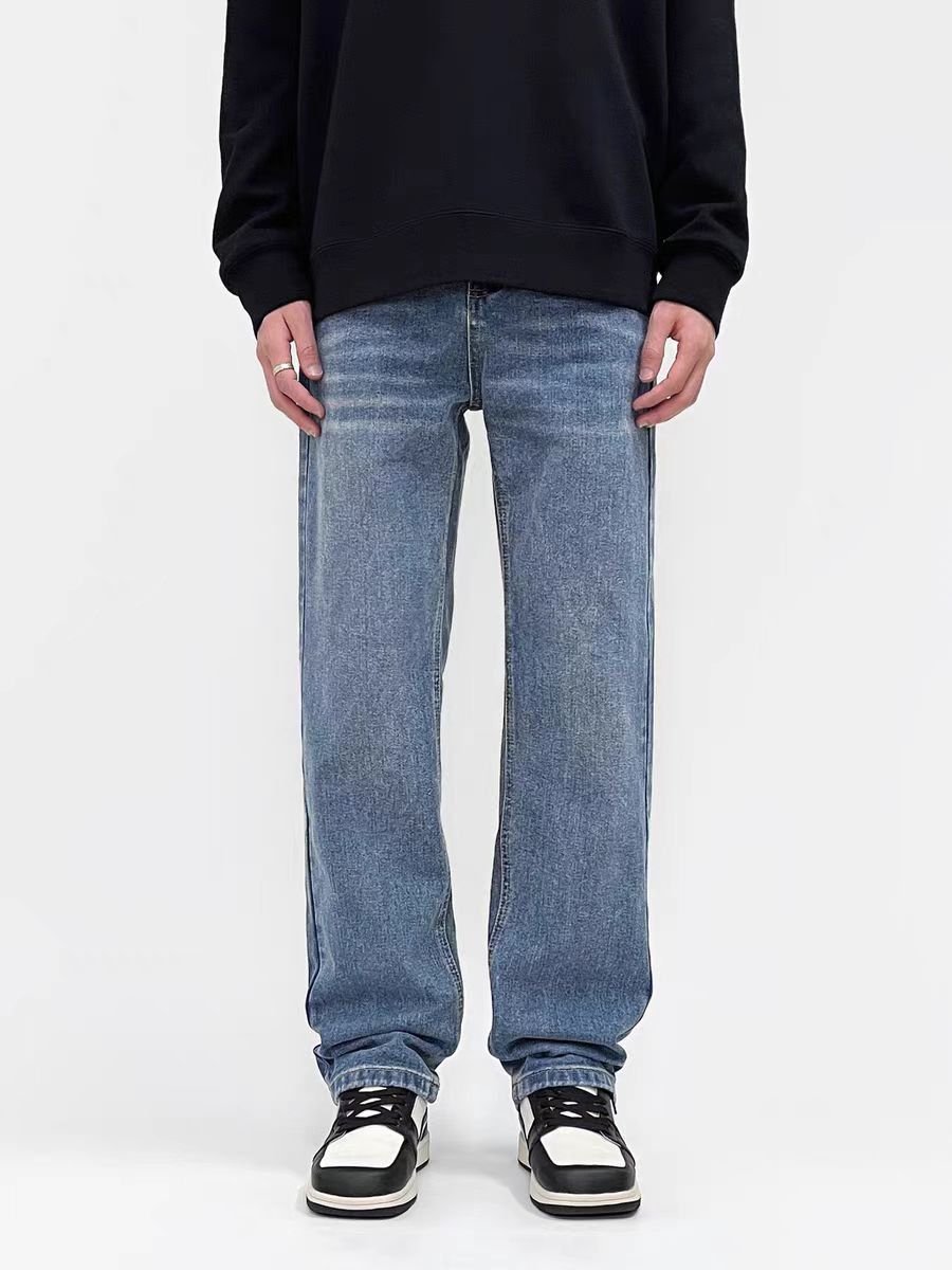 Japanese Brand × Jean High street washed baggy straight leg jeans Size US 34 / EU 50 - 1 Thumbnail