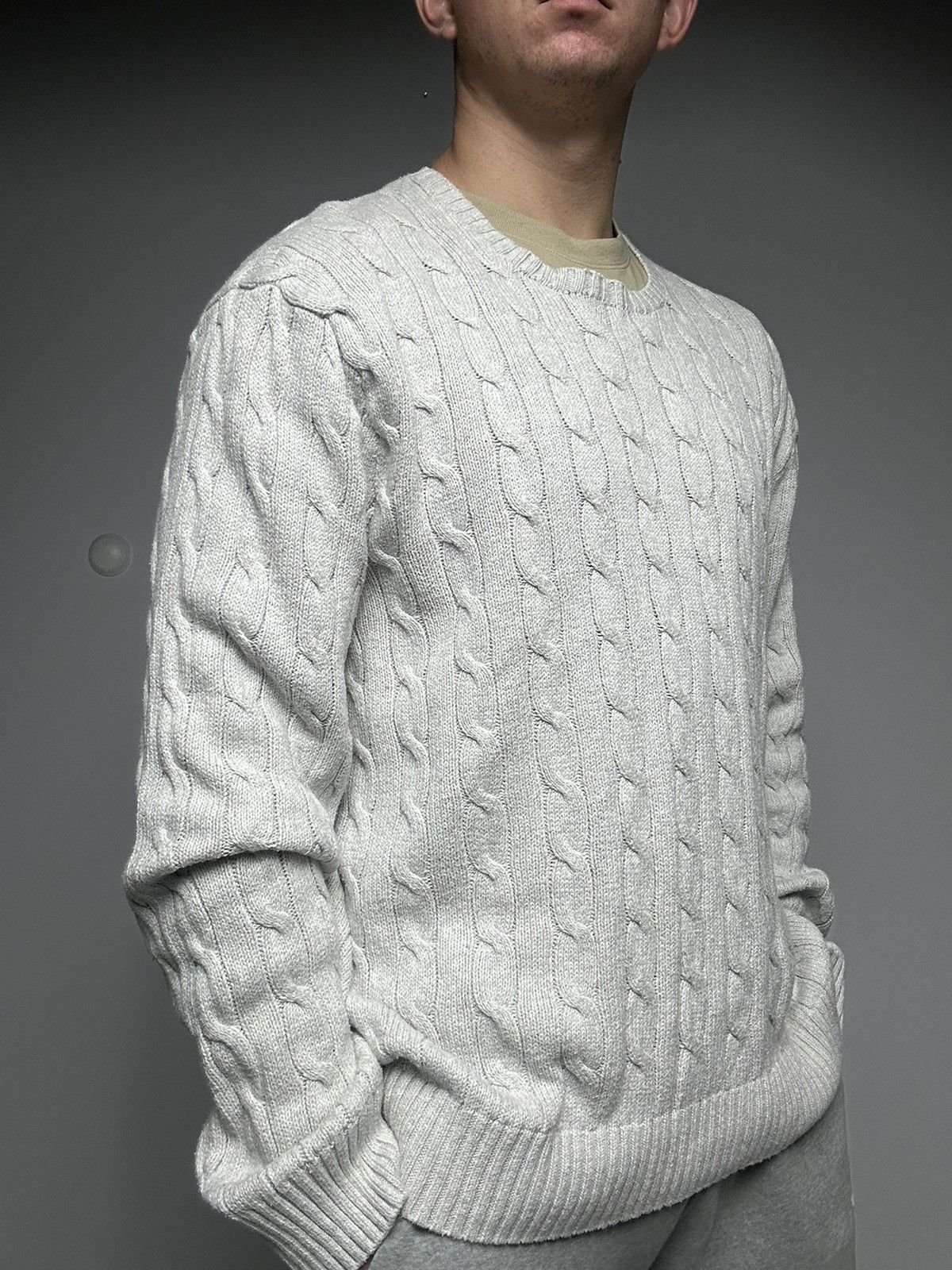 Polo Ralph Lauren Mens Knitwear Polo Ralph Lauren Cable Sweater Oldmoney Size US XXL / EU 58 / 5 - 5 Thumbnail