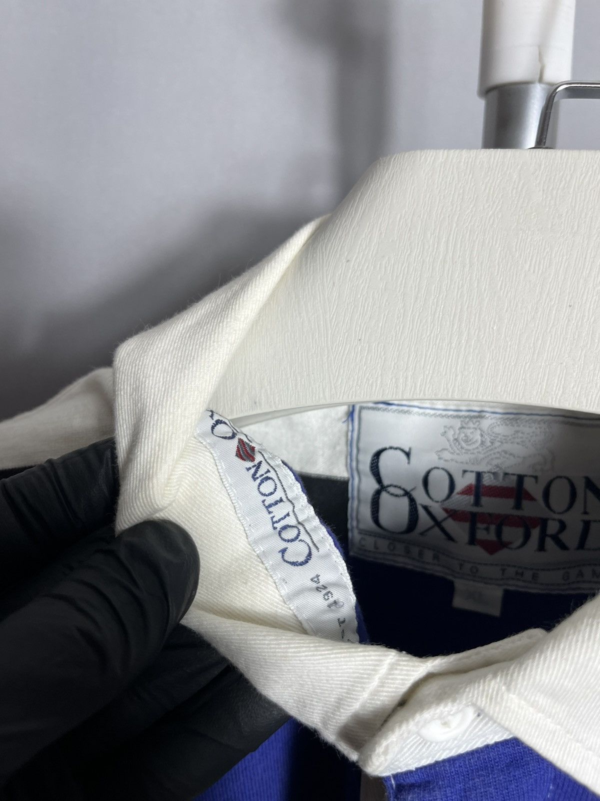Other Bath 1994 1995 Cotton Oxford Rugby Jersey Shirt Long Sleeve Size US XL / EU 56 / 4 - 5 Thumbnail