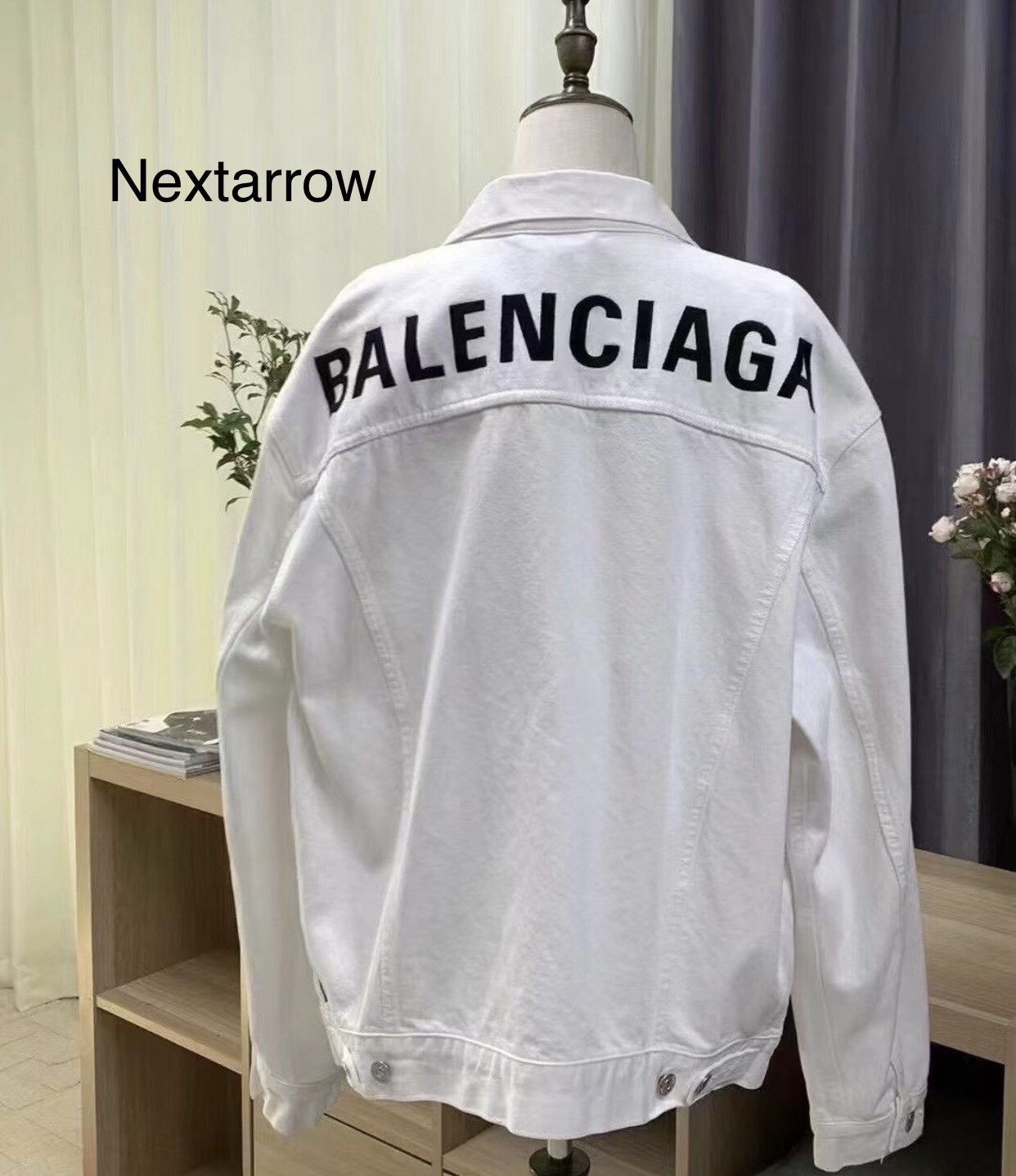 Balenciaga Balenciaga back logo denim jacket 2412-Nextarrow Size US M / EU 48-50 / 2 - 2 Thumbnail