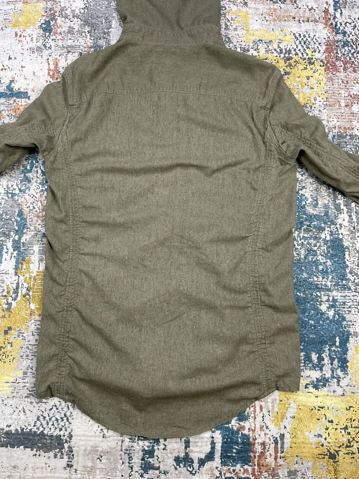 Le Grande Bleu (L.G.B.) G.O.A Military Cargo Pocket Hooded Overshirt Jacket Size US S / EU 44-46 / 1 - 8 Thumbnail