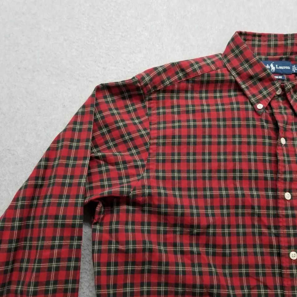 Ralph Lauren Ralph Lauren Shirt Mens Large Plaid Button Up Classic Fit Size US L / EU 52-54 / 3 - 2 Thumbnail