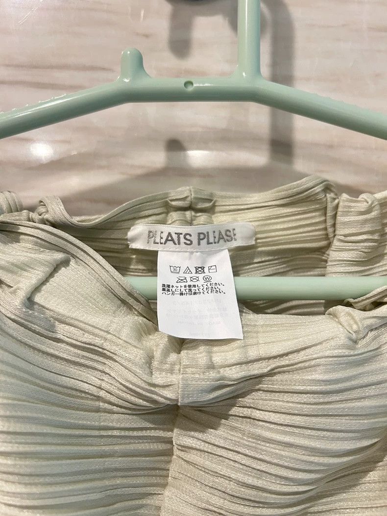 Issey Miyake Issey Miyake size:3 Light green pleated pants Size 42" / US 20 - 2 Thumbnail