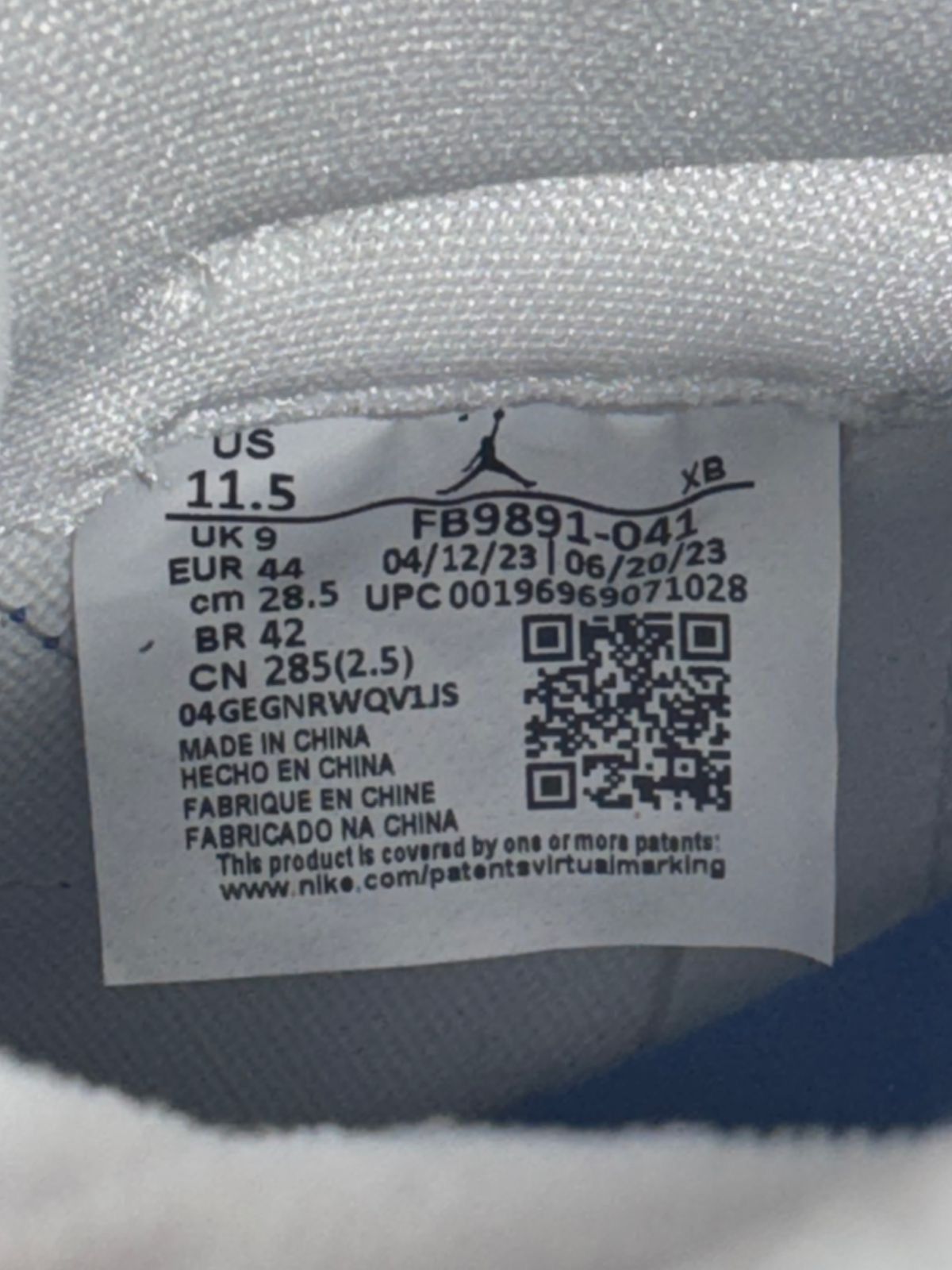 Jordan Brand Air Jordan 1 MM High WMNS “Royal Toe” Size US 11 / EU 44 - 7 Thumbnail