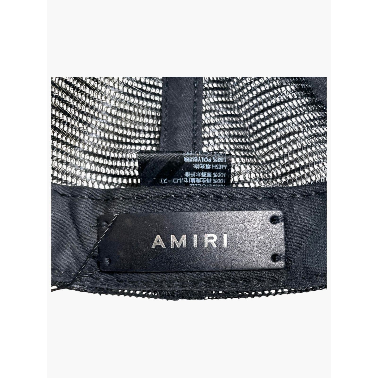 Amiri Amiri Arts District Black & Cream Trucker Size ONE SIZE - 6 Thumbnail