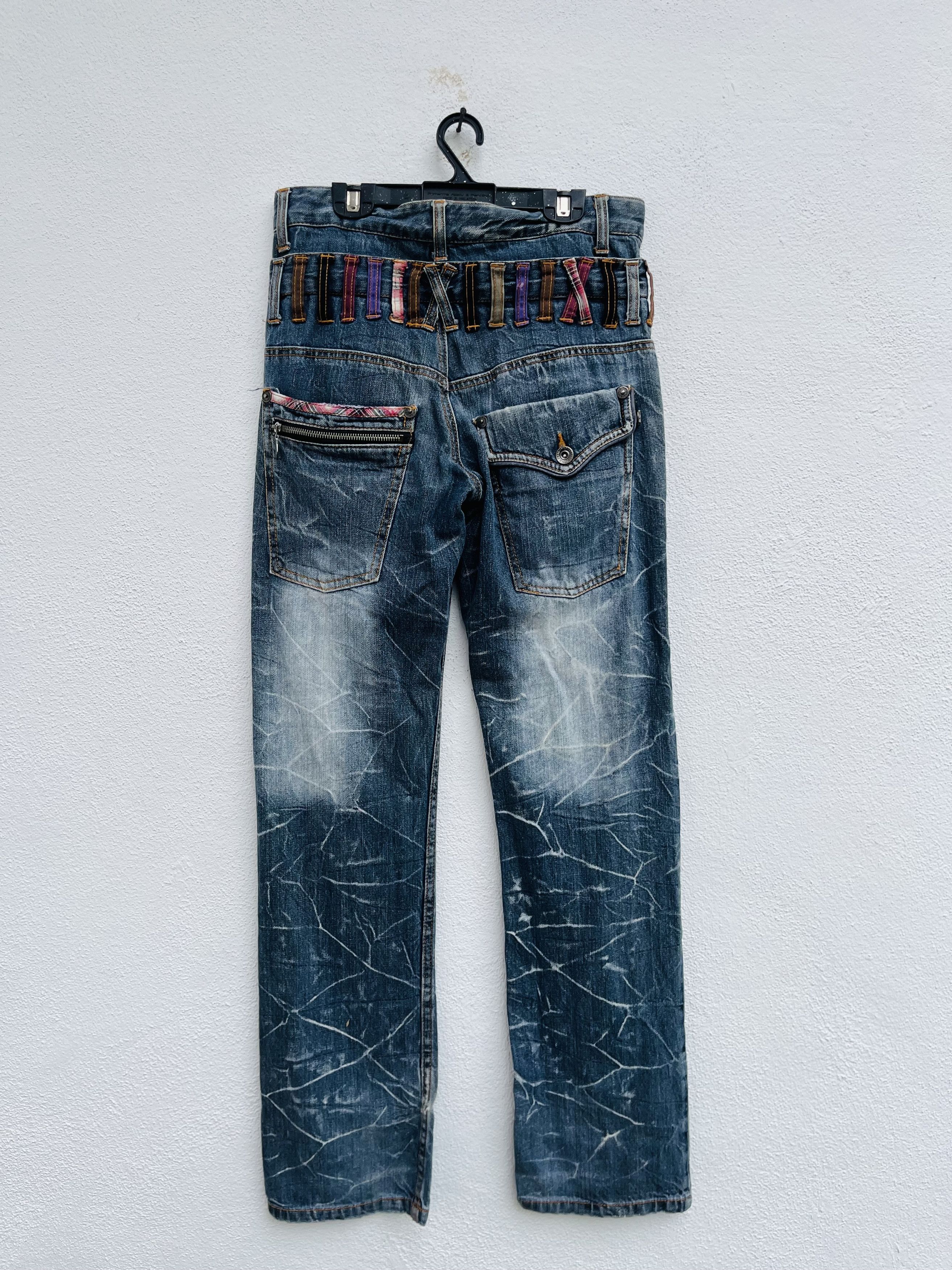 Japanese Brand × Vintage Vintage Nylaus Jeans Japanese Distressed Fashion Style Size US 29 - 2 Thumbnail