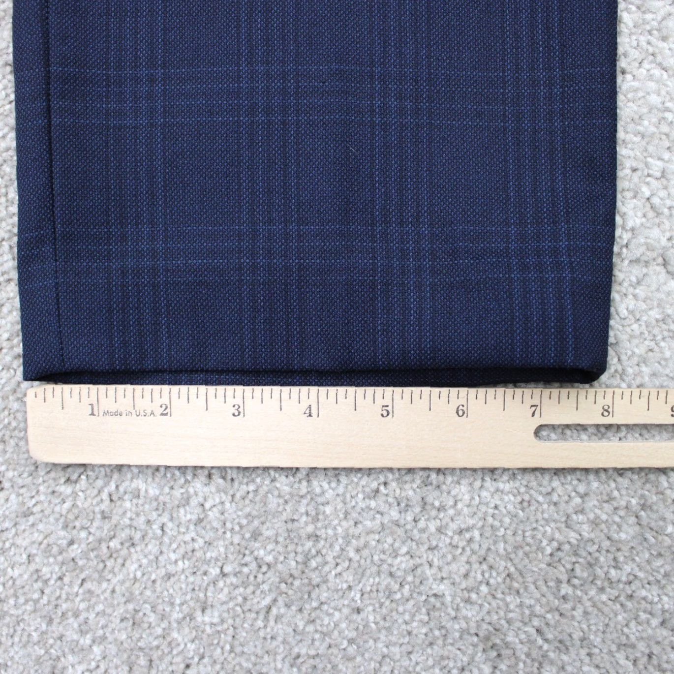 Ralph Lauren LAUREN Ralph Lauren Pants Mens 38x34 Blue Checkered Wool Blend Dress Pants Regular Fit Straight Leg Adults Size US 38 / EU 54 - 4 Thumbnail