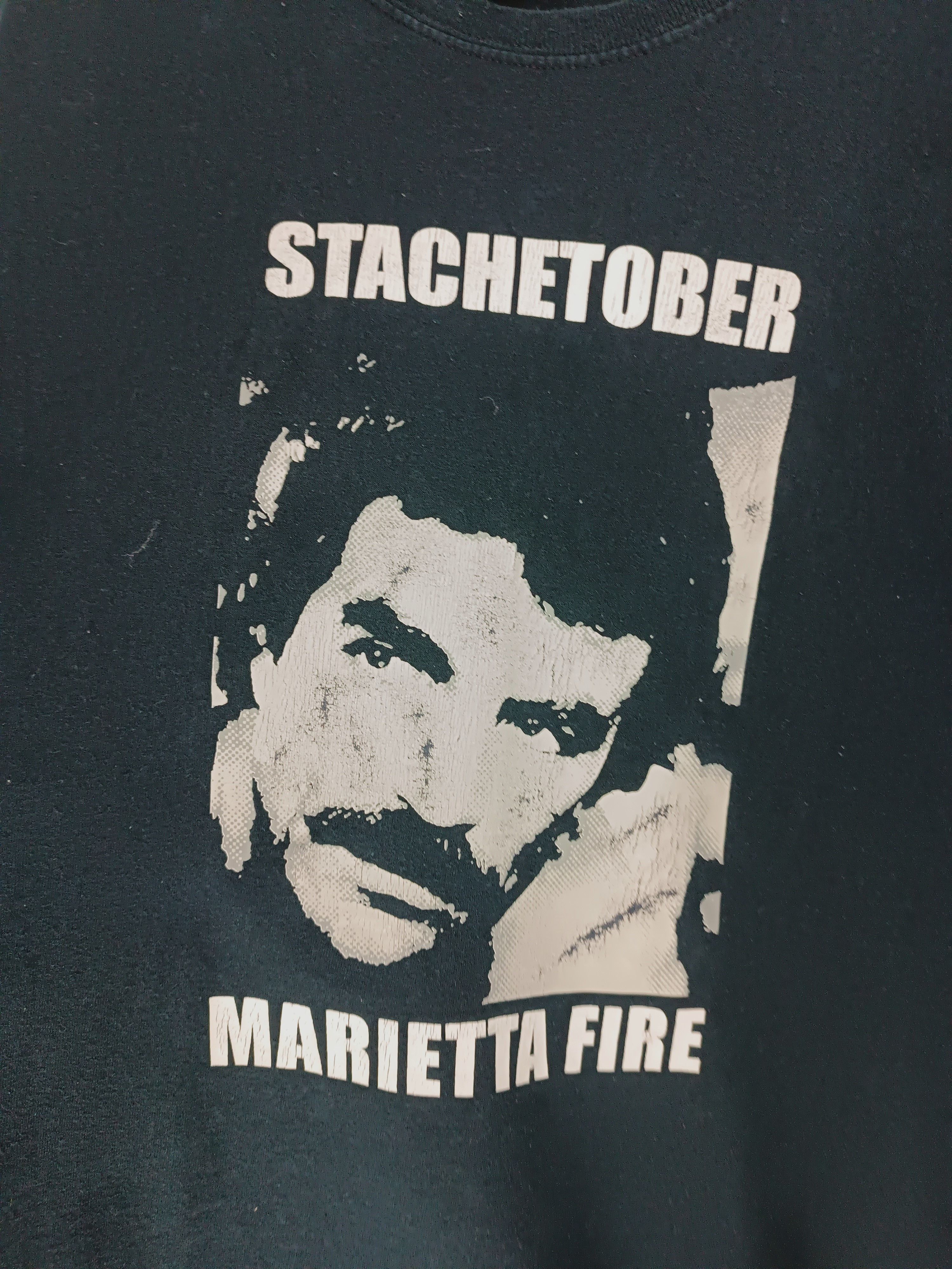 Other VINTAGE STACHETOBER MARIETTA FIRE FIREFIGHTERS DISASTER TEE Size US XL / EU 56 / 4 - 11 Thumbnail