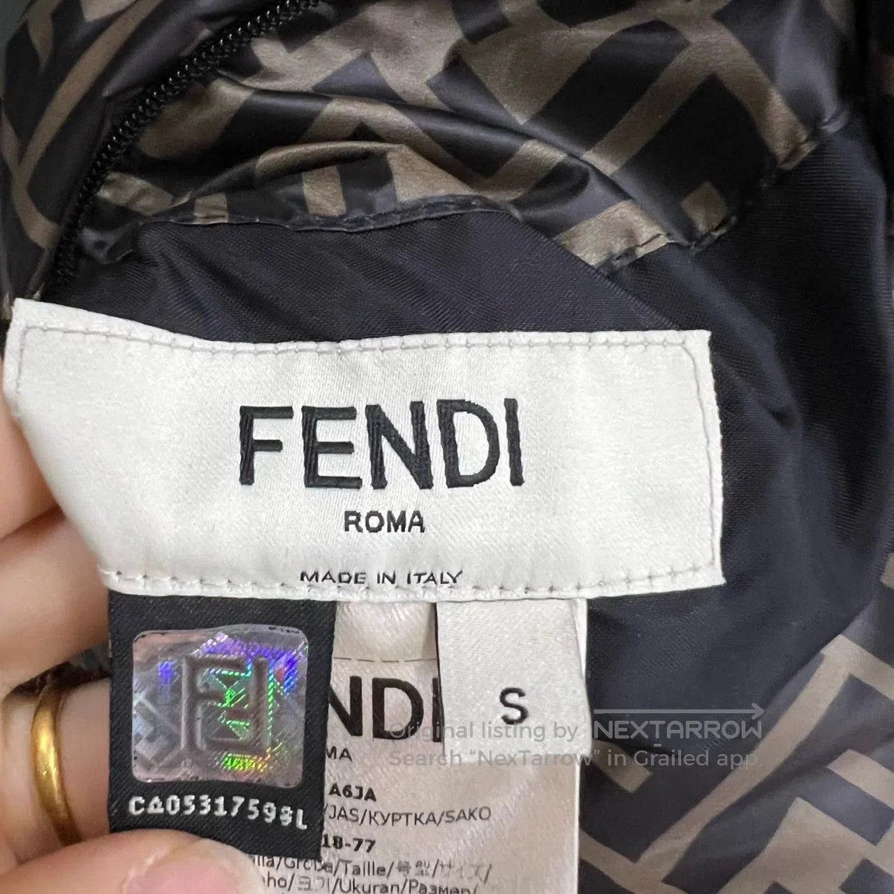 Fendi Fendi Double F Reversible Puffer Coat. Size US S / EU 44-46 / 1 - 5 Thumbnail