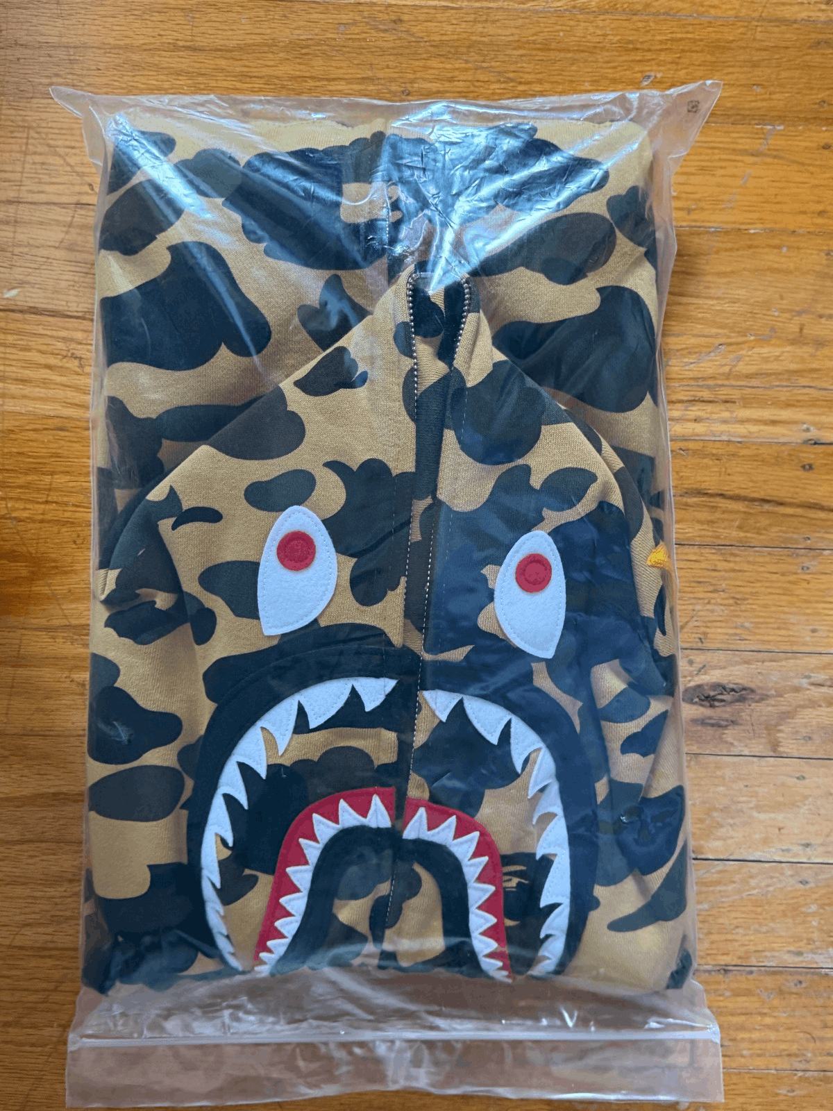 Bape BAPE 1st Camo Shark Full Zip Hoodie PONR Yellow XXL Size US XXL / EU 58 / 5 - 4 Thumbnail