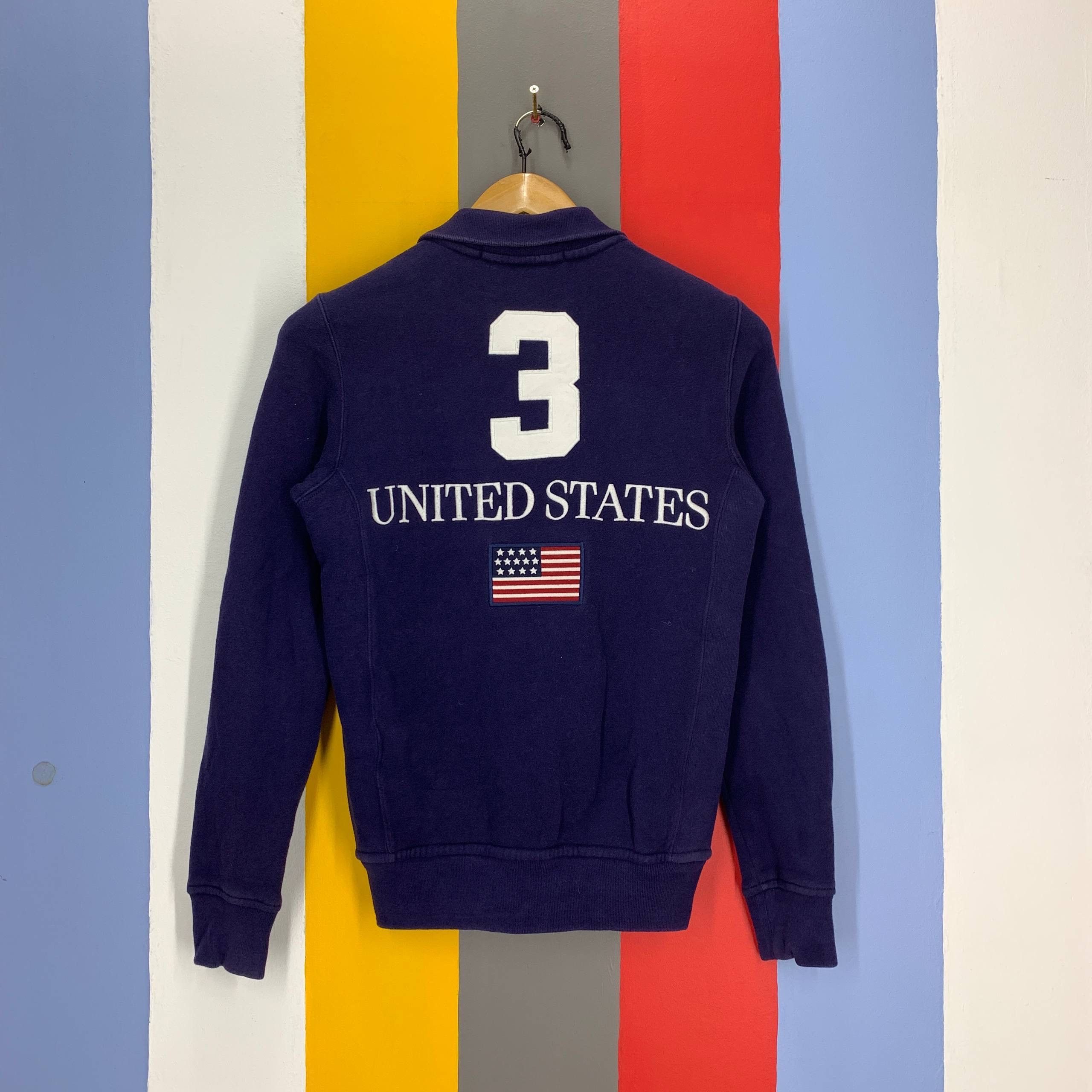 Ralph Lauren RALPH LAUREN SPORT Flip Collar Sweatshirt #2608/Z Size US XS / EU 42 / 0 - 11 Thumbnail