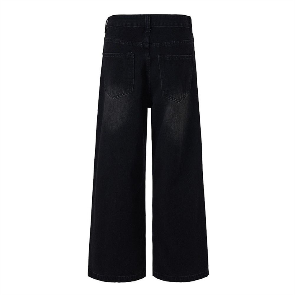 Japanese Brand Men's vintage washed distressed casual straight loose jeans Size US 32 / EU 48 - 5 Thumbnail
