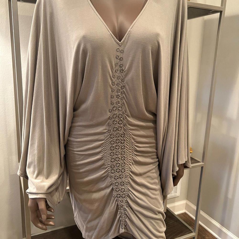 Bcbgmaxazria BCBG Heather Grey Midi with Grommet MIddle Size M / US 6-8 / IT 42-44 - 3 Thumbnail