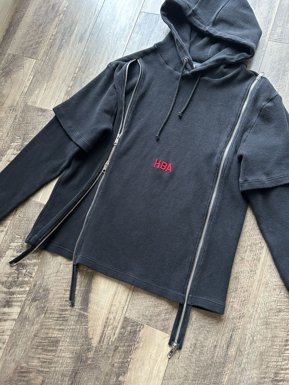 Hood By Air Hood by air FW16 double zip thermal hoodie Size US XS / EU 42 / 0 - 4 Thumbnail