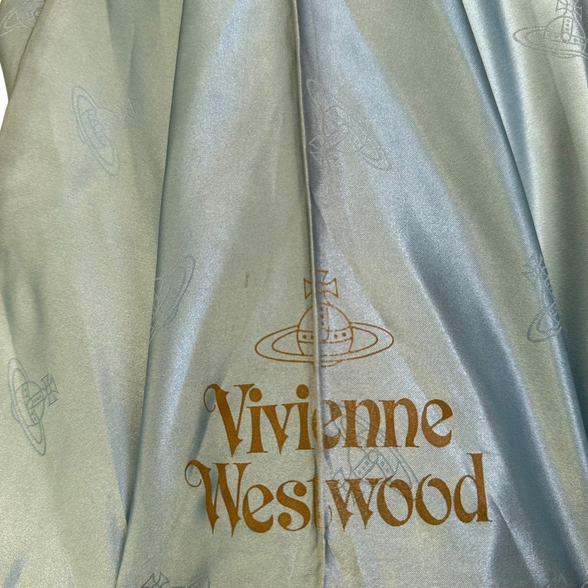 Vivienne Westwood Vivienne Westwood Silk Blue Monogram Umbrella Size ONE SIZE - 10 Thumbnail