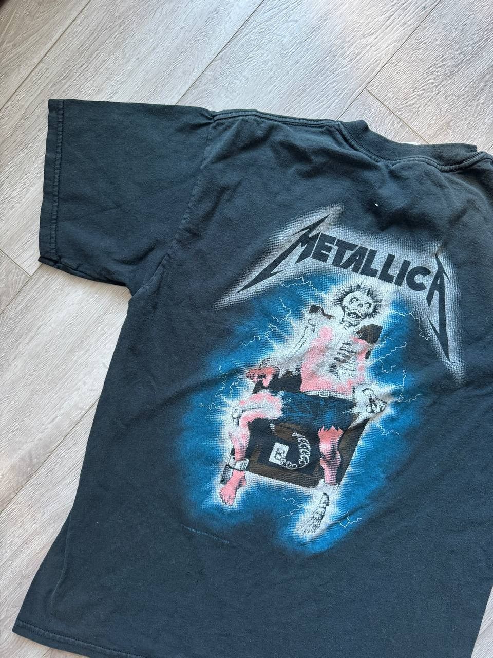 Band Tees × Metallica × Vintage Vintage 90s Ride The Lightning Metallica 1994 T-Shirt Size US M / EU 48-50 / 2 - 2 Thumbnail