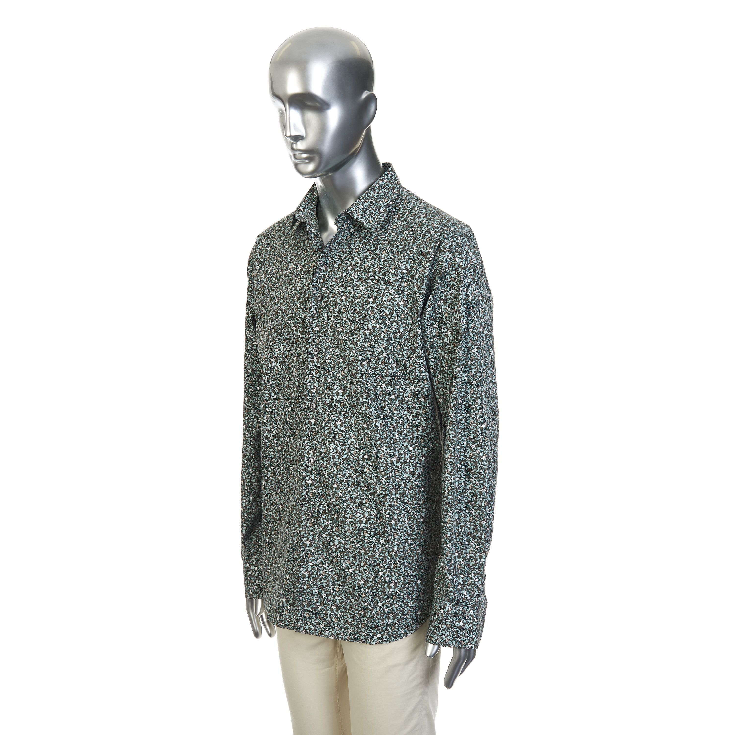 Brioni Multicolour Print Long Sleeve Shirt Size US XL / EU 56 / 4 - 2 Thumbnail