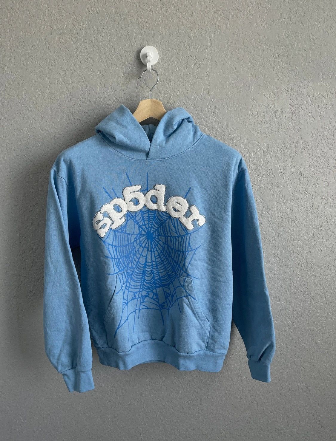 Young Thug Sp5Der Hoodie ‘Sky Blue’ | Grailed