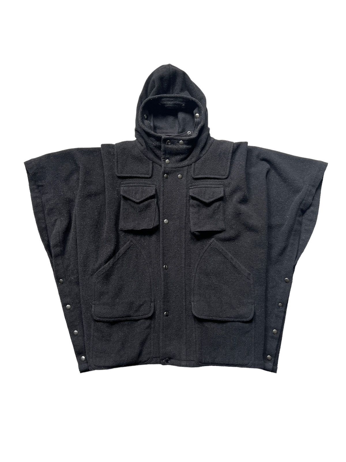 CABANE de ZUCCa 1990 Zucca Tactical Bat Wing Wool Jacket Size US M / EU 48-50 / 2 - 1 Thumbnail