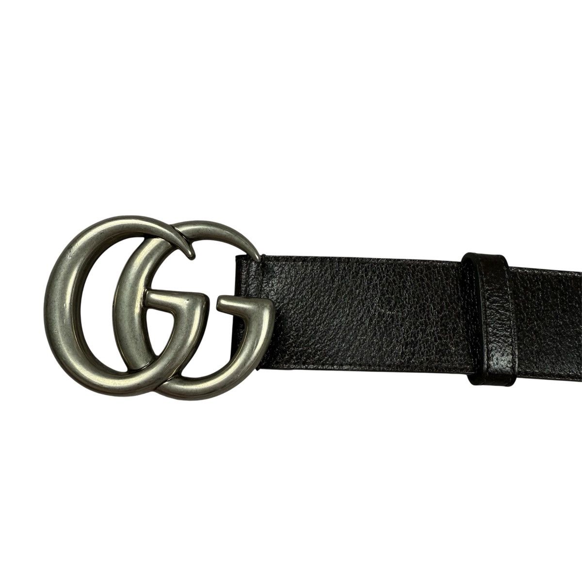 Gucci GUCCI GG-Buckle ‘Black’ Leather Belt Size 36 - 2 Thumbnail