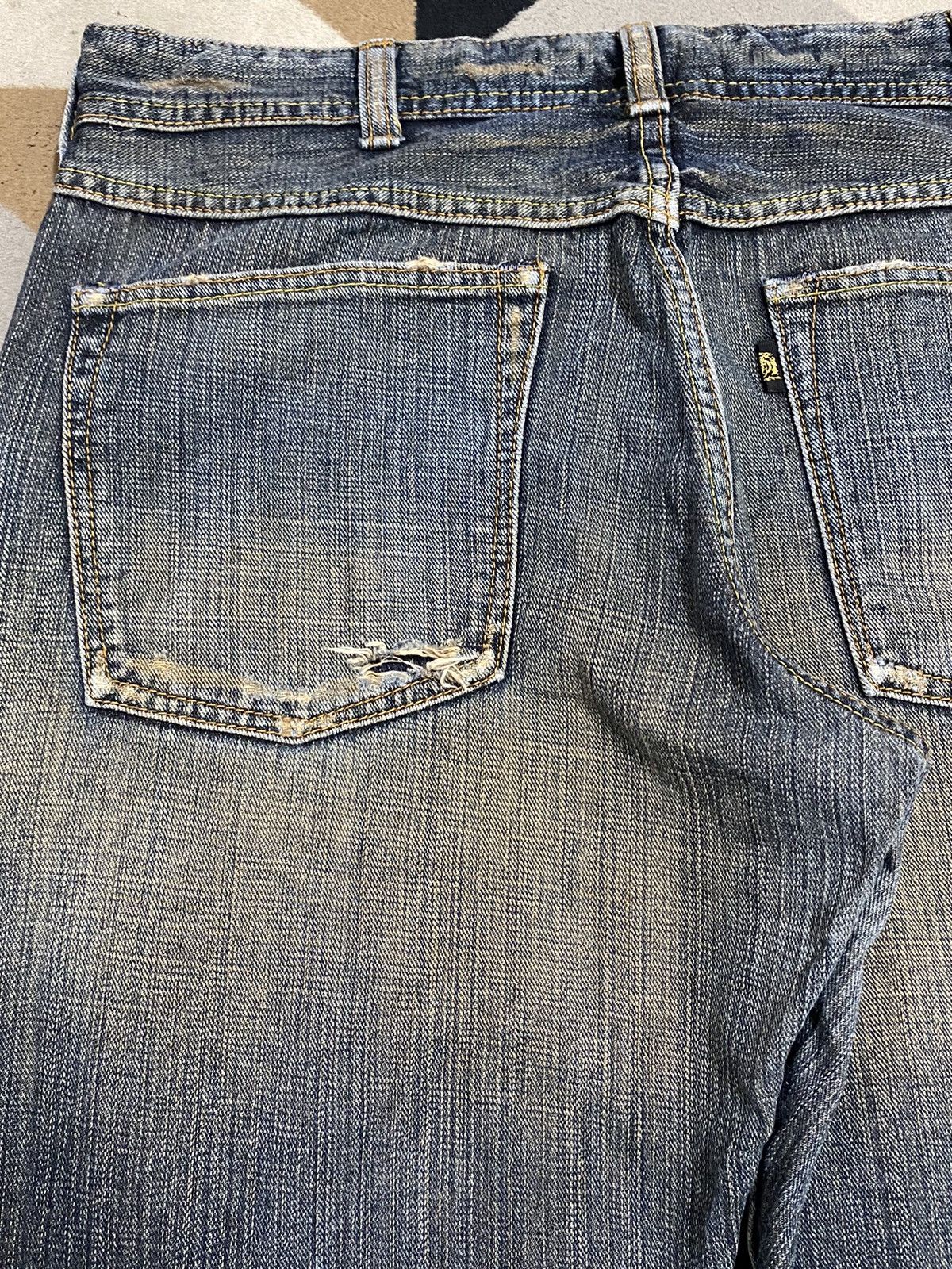 Japanese Brand Vintage Japanese Brands Mud Wash Distressed Loose Jeans Size US 36 / EU 52 - 9 Thumbnail
