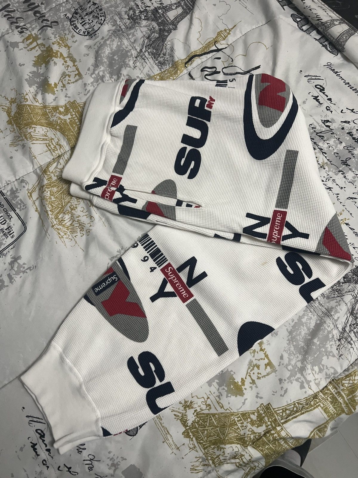 Supreme Supreme Sup NY Waffle Thermal Pant (FW18) Size US 28 / EU 44 - 6 Thumbnail