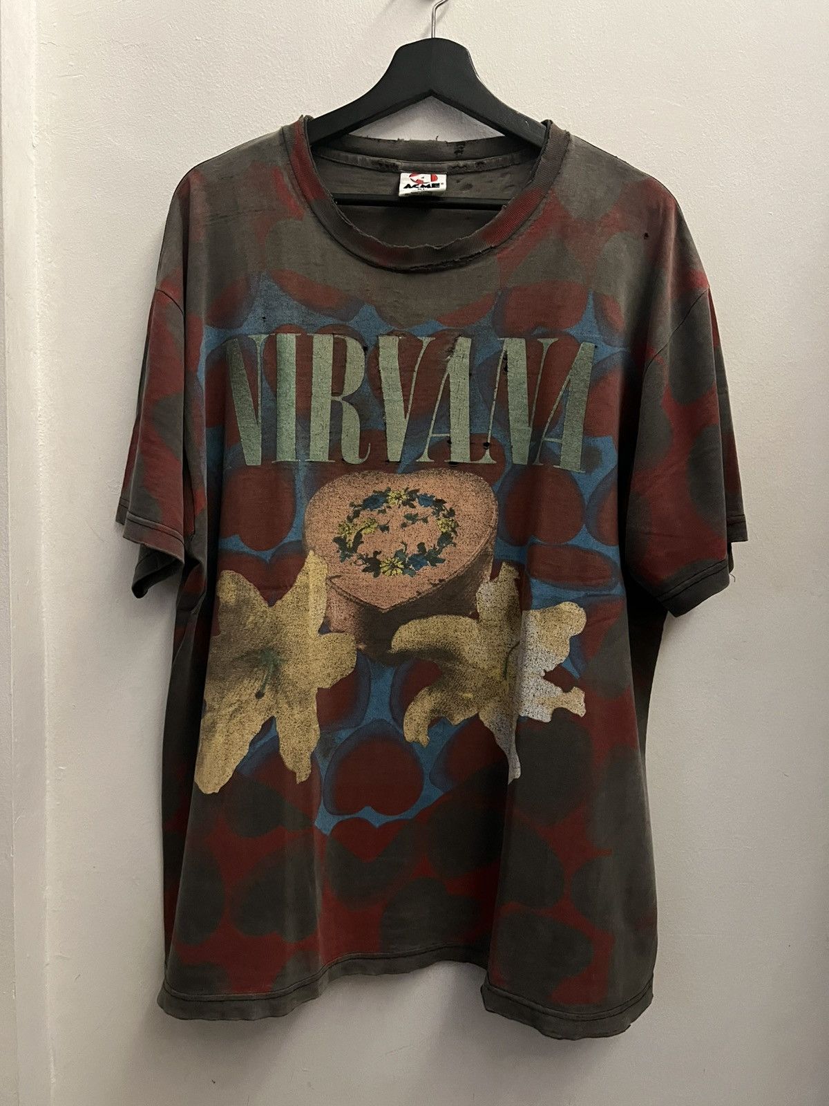 Nirvana × Vintage Vintage 1993 Nirvana Heart Shape Box Australian ACME Size US XL / EU 56 / 4 - 4 Thumbnail