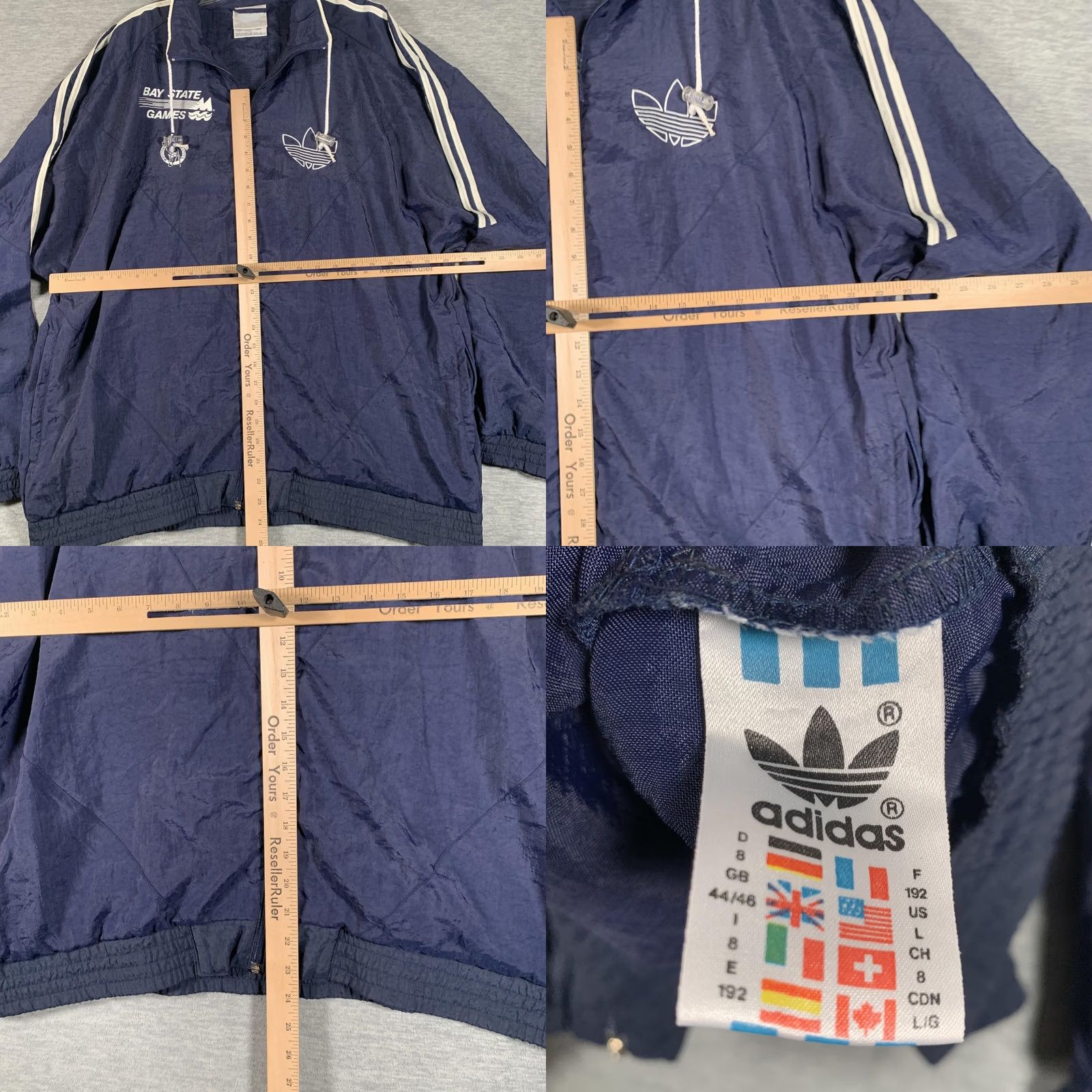 Adidas VINTAGE Adidas Track Jacket Mens L Blue Bay State Games Celtics 90s Size US L / EU 52-54 / 3 - 8 Thumbnail
