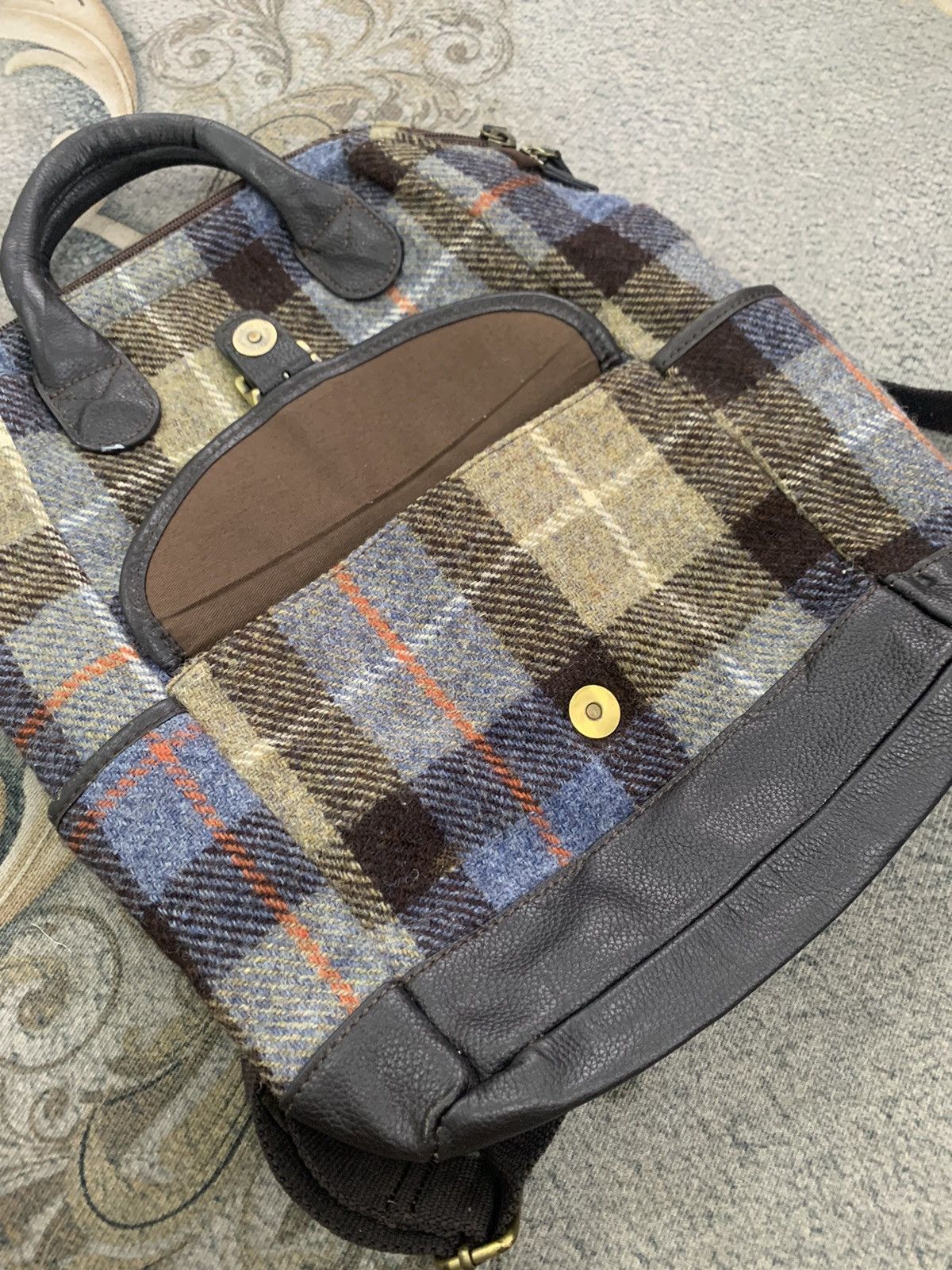 Harris Tweed British Green Harris Tweed Mini Backpack 2 in 1 Style Size ONE SIZE - 13 Thumbnail