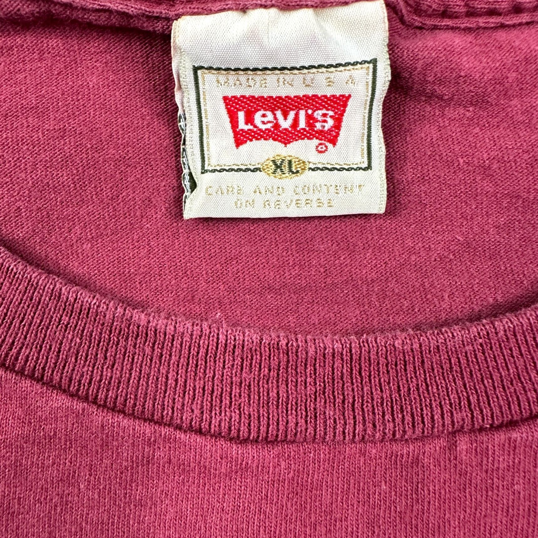 Levi's VINTAGE Levi's Shirt Mens XL Red Blue Originals Single Stitch USA Made Size US XL / EU 56 / 4 - 4 Thumbnail