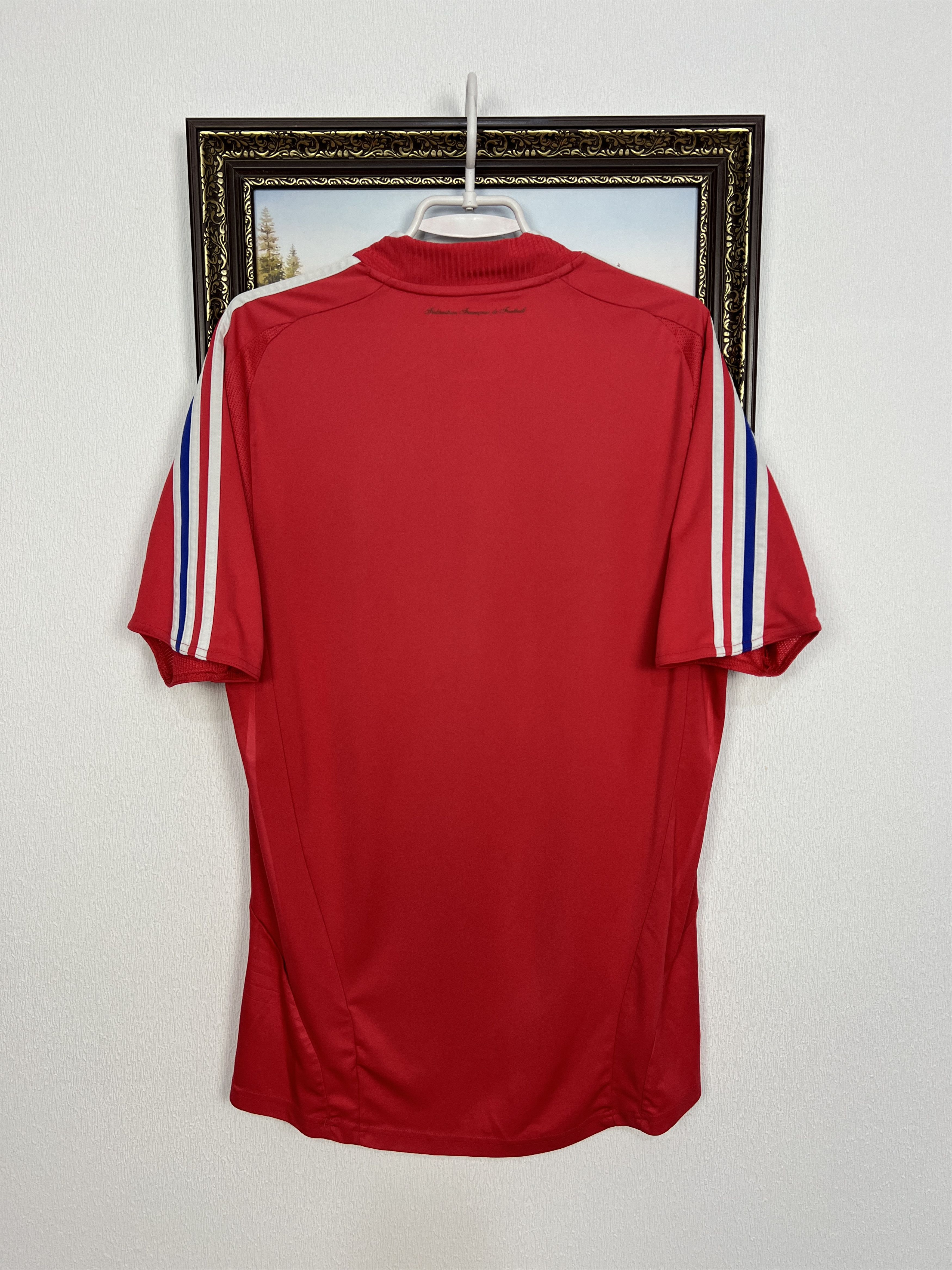 Adidas France football shirt 2008 Soccer Jersey National Trikot Size US L / EU 52-54 / 3 - 8 Thumbnail