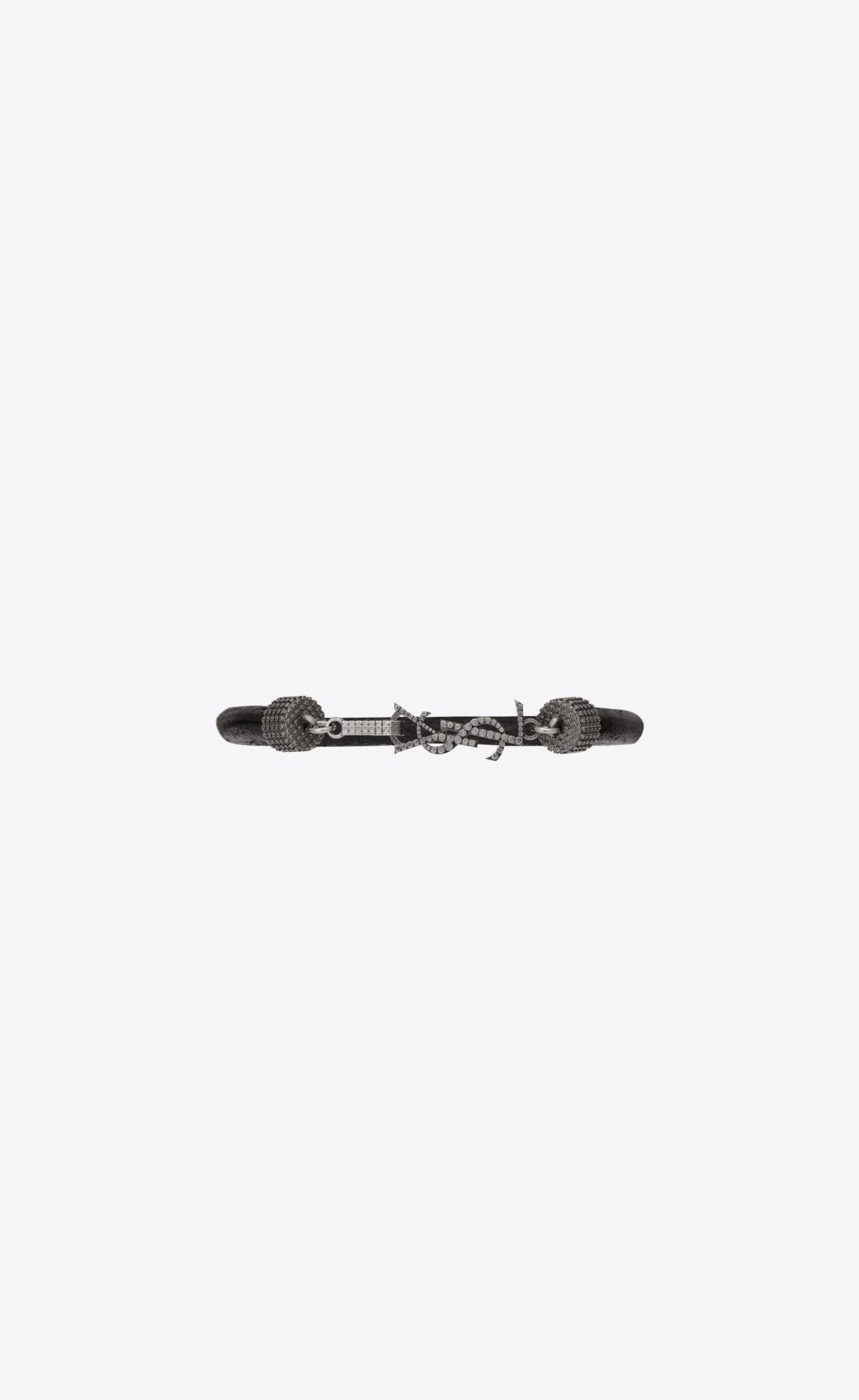 Saint Laurent Paris o1smrcs1224 Size: OS / Opyum Bracelet Crinkled Metal Size ONE SIZE - 2 Thumbnail