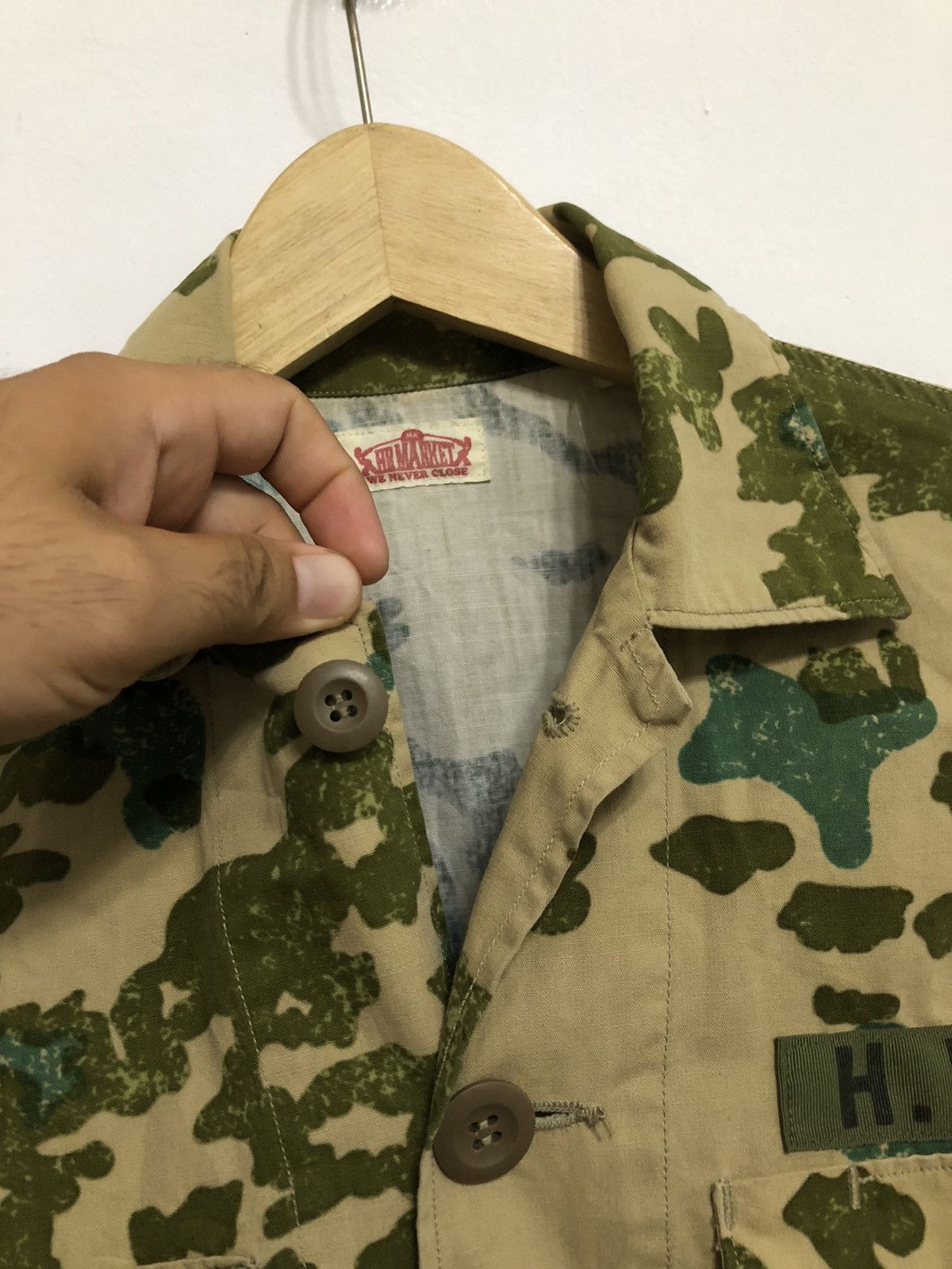 HOLLYWOOD RANCH MARKET × Japanese Brand Vintage HR Market Overshirt Frog Camo Size US S / EU 44-46 / 1 - 5 Thumbnail